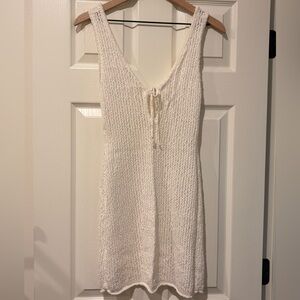 Abercrombie & Fitch Cream Knitted Swim Coverup